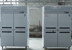 Réfrigérateur à 4 portes avec porte vitrée supérieure, double température, congélateur pour légumes et fruits, refroidisseur - Product Image 6