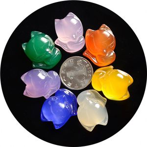 Natural Chinese Green Chalcedony Hand-carved Fox Pendant Fashion Jewelry Men and Women Green Agate Necklace Popular Gifts - Product Image 2