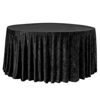 Nappe en velours de polyester de luxe nappe rectangulaire ronde multicolore restaurant en velours pour banquet d'événements de fête de mariage