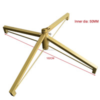Support métallique stable pliable en or personnalisé en usine pour l'utilisation de l'arbre de Noël