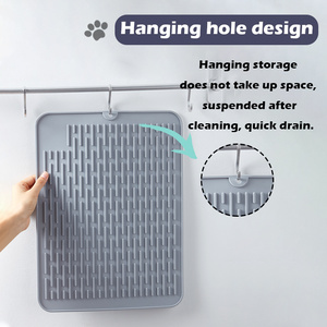 Neues Design Moderne Bedruckte Saugfähige Multifunktionale Wasserdichte Haustier-Leckmatte für Hunde Silikon Fütterungs- & Ruheunterlage - Product Image 5