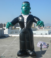 Super héros gonflable de grande taille, hulk vert pour décoration de noël