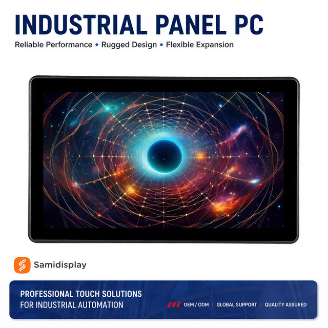 7 Inch IP65 Waterproof Capacitive Touch Screen Embedded Industrial LCD Monitor with VGA USB HMI Port