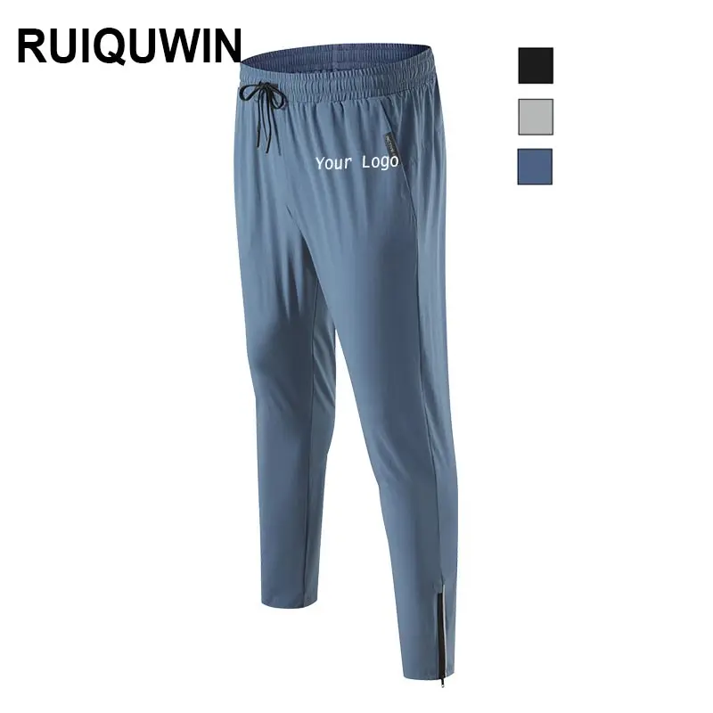 RUIQUWIN OEM Sport Running Pants Men's Jogging Sweatpants Quick Dry Shrink Leg Casual Training Fitness Trousers