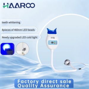 HAAROO อุปกรณ์ฟอกสีฟันแบบติดตั้งบนเสา 8 หัว P1-460nm แสงสีฟ้าเย็น แบบหนีบเสา-คอห่านยาว 98 ซม. ชุดอุปกรณ์ครบชุด MBY-8 - Product Image 5
