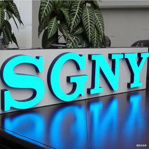 Skyseen özel yüksek kalite <span class=keywords><strong>3D</strong></span> Premium akrilik kanal harf işaretleri şirket logosu aydınlatmalı LED reklam işareti - Product Image 1