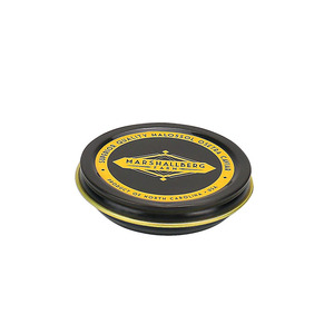 custom wholesale round cosmetic cream candy spice pill mint small black metal mini tin Aluminum Box with screw lid