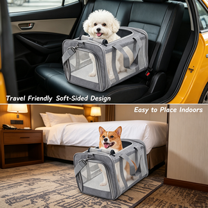 Pet Carriers Pet Travel Carrier Portable Pet Carrier Bag Airline Approved <b>Cat</b> Bag Dog Carrier Bag for Pets Daily Outdoor Travel - Product Image 5