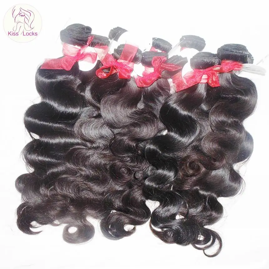 Wholesale body wave Virgin Peruvian Human Hair bundles deal box packages