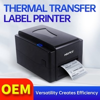 HBAPOS nouvelle imprimante HBA-4301 rouleau à rouleau ruban autocollant imprimante de codes à barres imprimante d'étiquettes à transfert thermique
