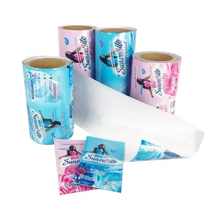 Laminating Film For Cosmetic Sample Sachet Skincare Packaging Plastic Film Rolls Mini Sample Shampoo Packaging Sachet Bag