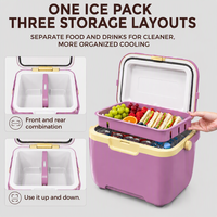 Glacière isotherme PP à marque privée, boîte à glace pour aliments et boissons, couleur et logo personnalisés, étanche, rétention de glace 72h, couvercle sécurisé