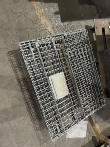 Heavy-Duty dây kim loại bền Lưới lưu trữ hàng hóa container hàn thép lỗ vuông Stackable kho hậu cần màn hình - Product Image 3