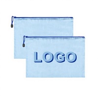 Sacs de rangement transparents grande capacité en gros pour usine, sacs à fermeture éclair portables et étanches pour papeterie et jouets