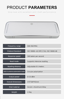 Système RFID EAS Antenne antivol de plafond 860-960 MHz Distance de lecture 0-500 cm Comptage des personnes pour la réduction des pertes en magasin de détail et supermarché