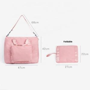 Sac de voyage pliable personnalisé de haute qualité avec logo, en polyester imperméable, à bandoulière, portable - Product Image 2