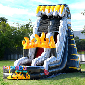 Toboggan aquatique gonflable de haute qualité avec piscine extérieure en PVC commercial de 0,55 mm pour jeux aquatiques - Product Image 2