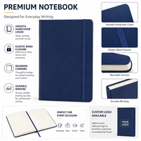 Carnet A5 personnalisé en carton rigide avec élastique et reliure parfaite pour le bureau, l'école ou comme cadeau – Vente en gros
