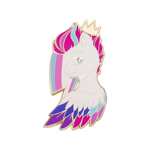 À la mode mignon licorne Pegasus métal broche coloré tête de cheval Corsage broche doux émail Badge bijoux pour femmes - Product Image 4