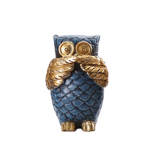Resin Crafts <strong>Owl</strong> Statues for Decoration Rustica Hogar Gift European <strong>Owl</strong> <strong>Ornaments</strong> Home Decoration 3 Styles - Product Image 4
