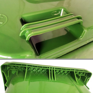 Contenedores de basura para exteriores, remolques de plástico para gestión de propiedades comunitarias, contenedores de basura grandes para clasificación, extra gruesos con tapas, 240L - Product Image 2