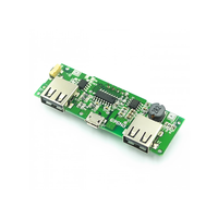 Okystar LED Dual USB 5V 2.4A Micro Type-C USB Mobile Power Bank 18650 Carte de module de charge de batterie au lithium