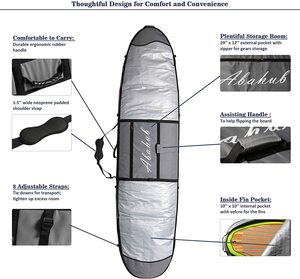 Sac de transport pour SUP en PE résistant à l'eau, rembourrage en mousse, housse de protection pour planche à pagaie, sac de transport pour planche à pagaie - Product Image 3