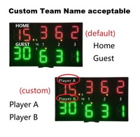 Tableau d'Affichage LED Numérique Portable YIZHI pour Padel en Intérieur, Commande Montre, Score Électronique pour Jeux de Balle et Tennis