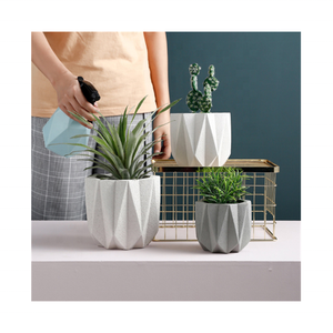 Macetas de cerámica personalizadas, decoración de jardín <span class=keywords><strong>minimalista</strong></span> para el <span class=keywords><strong>hogar</strong></span>, venta al por mayor - Product Image 1