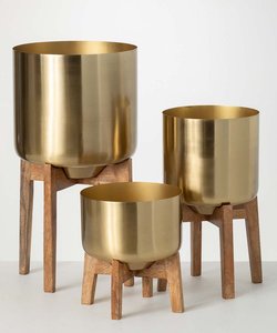 Soporte de planta de hierro de Metal dorado para plantas de interior Uso doméstico múltiple Precio de fábrica Maceta de flores para interiores Aplicación de jardín - Product Image 6