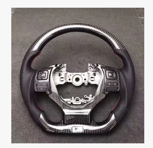 Volante Deportivo YLA de Fibra de Carbono Forjada y Cuero Perforado con Luces LED para Lexus IS, Gran Venta - Product Image 5