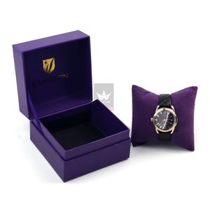 Boîte cadeau de luxe personnalisée de forme carrée pour montre, en papier d'art, avec estampage à chaud et gaufrage, pour bijoux, lunettes, en matériau recyclé - Product Image 2