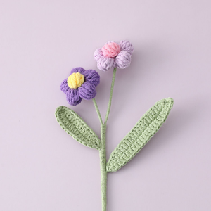 Hand Knitted <strong>Flower</strong> Yarn <strong>Crochet</strong> <strong>Flowers</strong> Hand Woven Bouquet Wedding Decor Puff <strong>Flower</strong> - Product Image 4