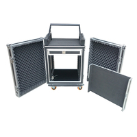Boîtier de rack 12U ShockProof avec support de table ampli rack flight case
