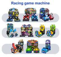 Simulateur de course automobile pour deux personnes Super Burn Jeu d'arcade à pièces de moto en métal durable le plus populaire en anglais