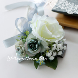 Cintas de Seda con Flores, Decoraciones <span class=keywords><strong>para</strong></span> <span class=keywords><strong>Autos</strong></span> de Novia, Rosa Artificial <span class=keywords><strong>para</strong></span> <span class=keywords><strong>Bodas</strong></span> - Product Image 3