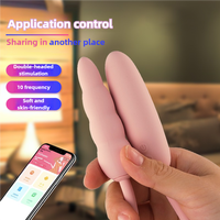 Bas prix portable double tête saut oeuf vibrateur 10 modèle vibrant oeuf balle vibrateur femmes jouets sexuels produits pour adultes