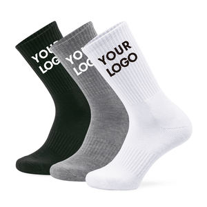 खाली यूनिसेक्स क्रू मोजे कस्टम व्यक्तिगत डिजाइन महिलाओं के लिए अपने स्वयं के लोगो आकस्मिक एथलेटिक मोजे - Product Image 2