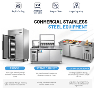 Mesa de <span class=keywords><strong>Trabajo</strong></span> de Acero Inoxidable para Cocina, Construcción Reforzada, Patas de Altura Ajustable, para Preparación de Alimentos <span class=keywords><strong>Comercial</strong></span> - Product Image 5