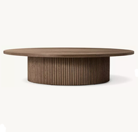 Table basse circulaire RH Mulholland Road, table de salon moderne de haute qualité pour villa et hôtel, mobilier de salon