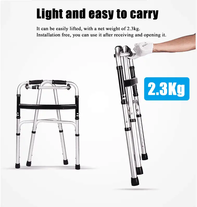Walkers Factory Direct Sale Folding Mobility Aid Frame Walkers Walking Aids For Adults And Elderly People
