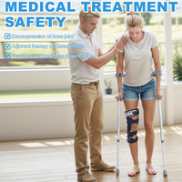 Attelle de soutien orthopédique pour genou, de haute qualité, avec logo personnalisé, protection complète réglable pour l'arthrose (OA) et la lésion de l'articulation croisée antérieure (ACL)