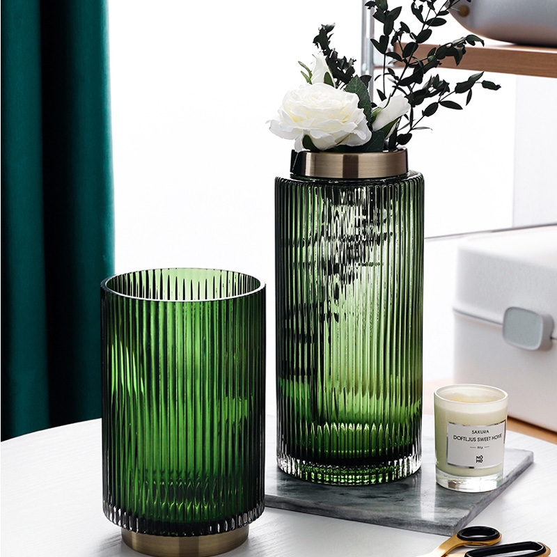 Factory Produced Wholesale Home Decor Glass Flower Vase