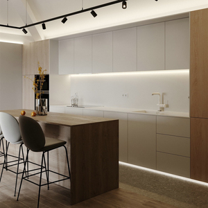 Meubles de cuisine modulaires <span class=keywords><strong>Aqua</strong></span> Gallery, portes en contreplaqué finition mélamine, construction en granit artificiel - Product Image 2