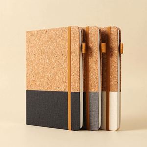Custom Logo <b>A5</b> Eco Friendly Lined Journal Sustainable Natural Cork Cover Notebook for Corporate Event - Product Image 6
