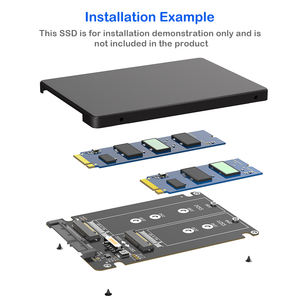 <span class=keywords><strong>2</strong></span>-в-1 <span class=keywords><strong>M</strong></span>.<span class=keywords><strong>2</strong></span> SSD шасси двойной NGFF M2 ключ B & <span class=keywords><strong>M</strong></span> к SATAIII адаптер <span class=keywords><strong>M</strong></span>.<span class=keywords><strong>2</strong></span> SATA SSD карта SATA <span class=keywords><strong>2</strong></span>,5-дюймовый SSD корпус - Product Image 2