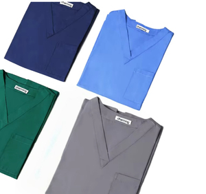 New Arrival Unisex 3XL Euro Size Woven Polyester/Cotton Nurse <strong>Scrubs</strong> Sets Custom Logo Hospital Summer <strong>Apparel</strong> Clinic Laboratory - Product Image 1