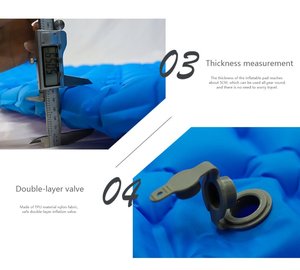 Materasso gonfiabile di lusso all'ingrosso TPU a prova di umidità campeggio all'aperto per dormire Picnic camera da letto in tessuto di bambù - Product Image 5