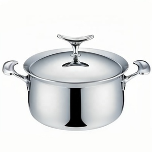 Casserole à large bord en acier inoxydable 304 Casseroles à <span class=keywords><strong>induction</strong></span> 3 plis <span class=keywords><strong>pour</strong></span> la cuisine à domicile - Product Image 6