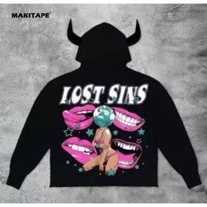 HG23 Sweat à capuche unisexe surdimensionné personnalisé entièrement imprimé, grande taille, en coton, avec impression numérique par sublimation thermique et broderie - Product Image 3